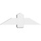 Ekena Millwork Eugene Architectural Grade PVC Gable Bracket, 36"W x 10 1/2"H x 6"D x 6"F, 7/12 Pitch GBP036X11X0606EUG00 - alternate 3